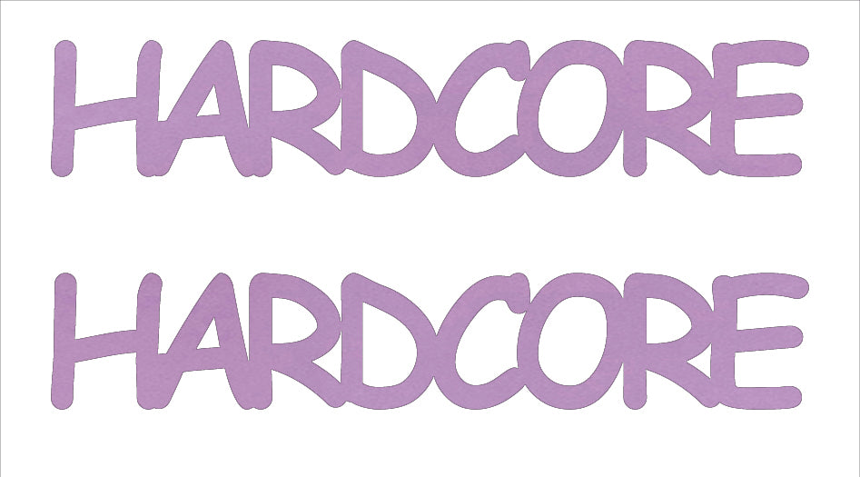 Custom-Buzz Word - HARDCORE Pink