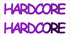 Custom-Buzz Word - HARDCORE Purple