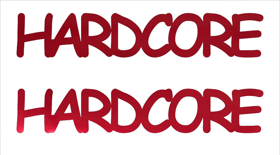 Custom-Buzz Word - HARDCORE Red