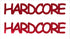 Custom-Buzz Word - HARDCORE Red