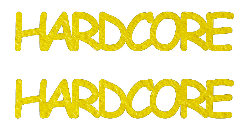 Custom-Buzz Word - HARDCORE Yellow Paper