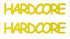 Custom-Buzz Word - HARDCORE Yellow Paper