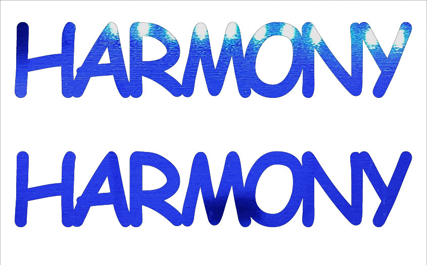 Custom-Buzz Word - HARMONY Blue Royal