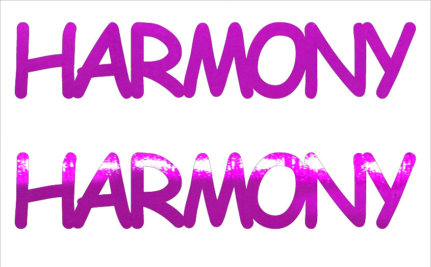 Custom-Buzz Word - HARMONY Fuchsia