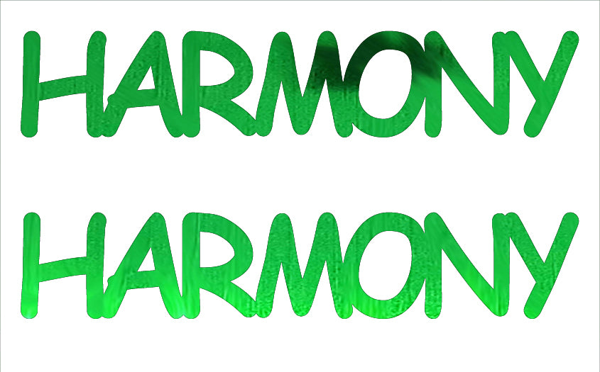 Custom-Buzz Word - HARMONY Green