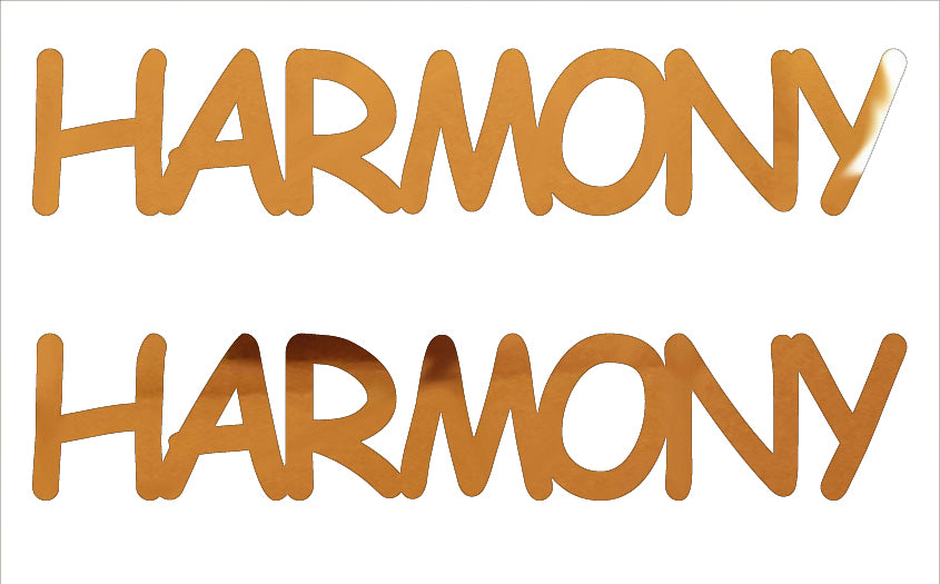 Custom-Buzz Word - HARMONY Orange