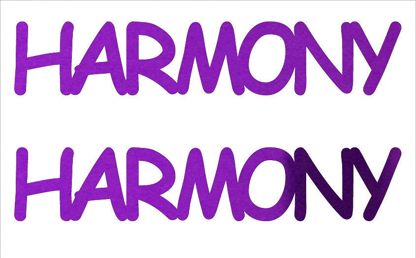 Custom-Buzz Word - HARMONY Purple