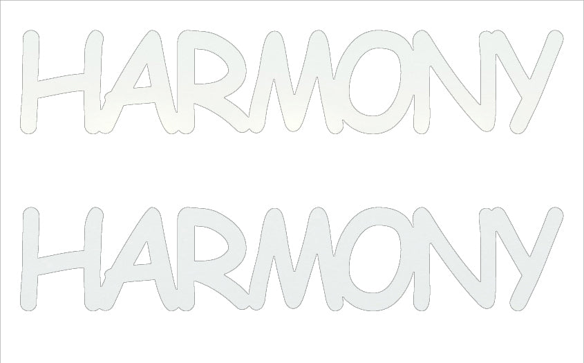 Custom-Buzz Word - HARMONY White