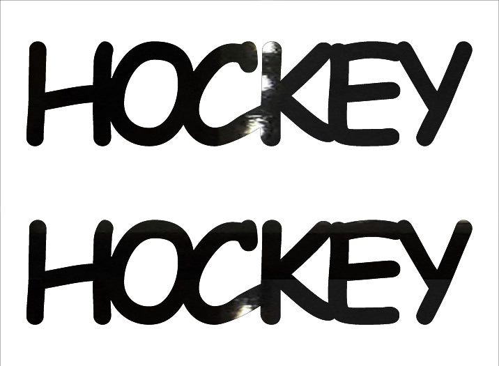 Custom-Buzz Word - HOCKEY Black