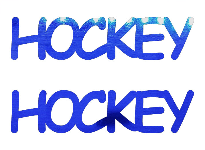 Custom-Buzz Word - HOCKEY Blue Royal