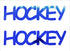 Custom-Buzz Word - HOCKEY Blue Royal