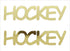 Custom-Buzz Word - HOCKEY Gold