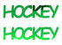 Custom-Buzz Word - HOCKEY Green