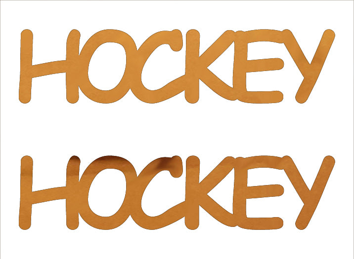 Custom-Buzz Word - HOCKEY Orange