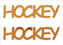 Custom-Buzz Word - HOCKEY Orange