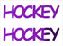 Custom-Buzz Word - HOCKEY Purple