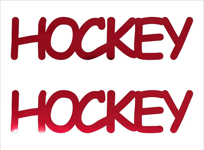 Custom-Buzz Word - HOCKEY Red