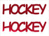 Custom-Buzz Word - HOCKEY Red