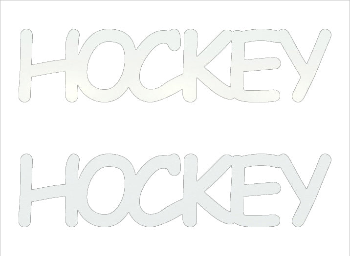 Custom-Buzz Word - HOCKEY White