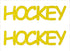 Custom-Buzz Word - HOCKEY Yellow Paper