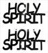 Custom-Buzz Word - HOLY SPIRIT Black