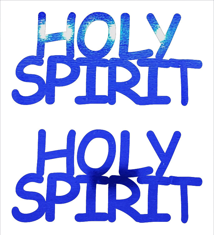 Custom-Buzz Word - HOLY SPIRIT Blue Royal