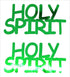 Custom-Buzz Word - HOLY SPIRIT Green