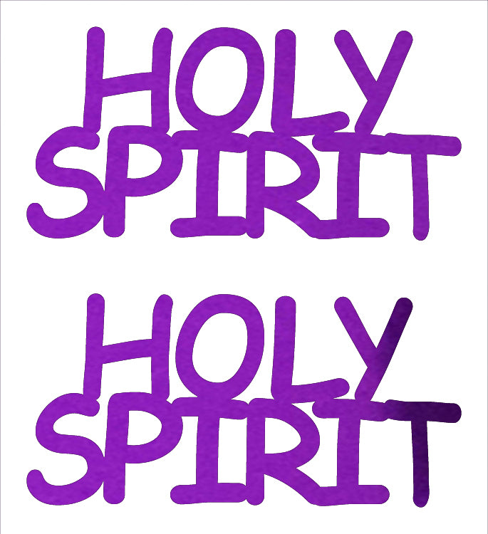 Custom-Buzz Word - HOLY SPIRIT Purple