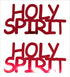 Custom-Buzz Word - HOLY SPIRIT Red