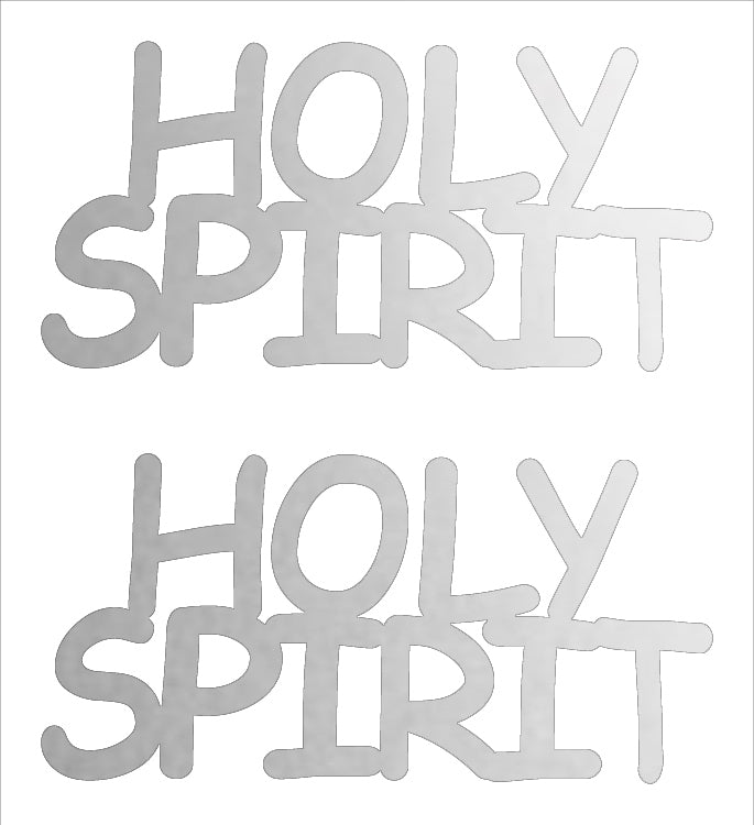 Custom-Buzz Word - HOLY SPIRIT Silver