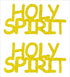 Custom-Buzz Word - HOLY SPIRIT Yellow Paper