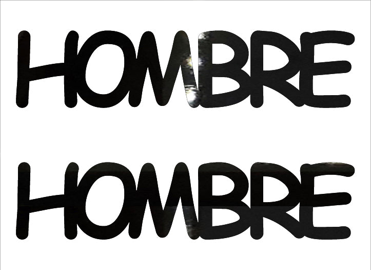 Custom-Buzz Word - HOMBRE Black