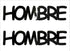 Custom-Buzz Word - HOMBRE Black