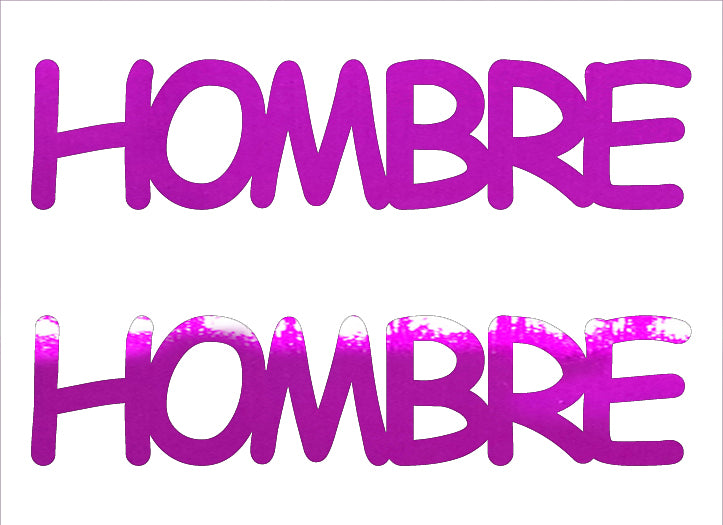 Custom-Buzz Word - HOMBRE Fuchsia