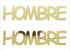 Custom-Buzz Word - HOMBRE Gold