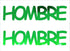 Custom-Buzz Word - HOMBRE Green