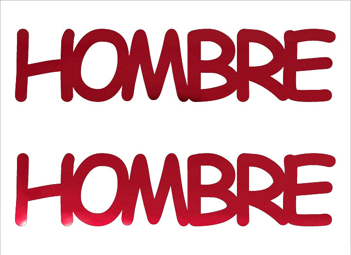 Custom-Buzz Word - HOMBRE Red