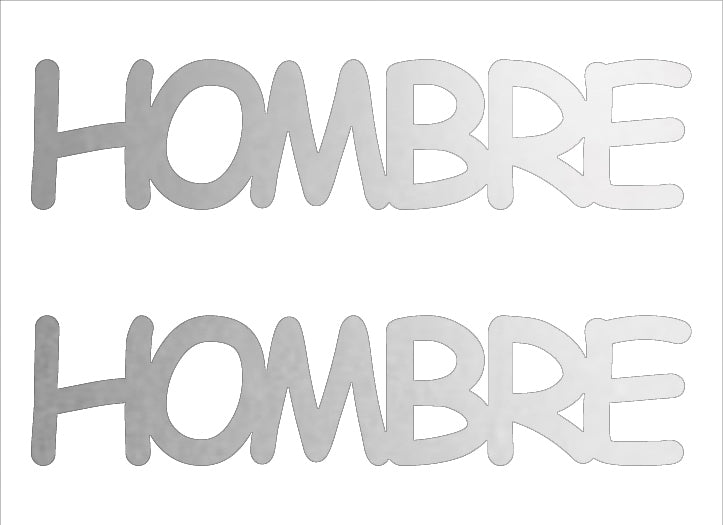 Custom-Buzz Word - HOMBRE Silver