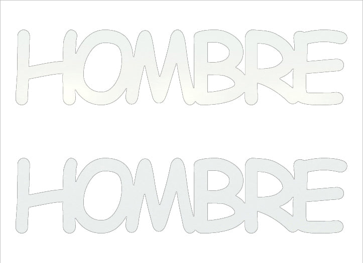 Custom-Buzz Word - HOMBRE White