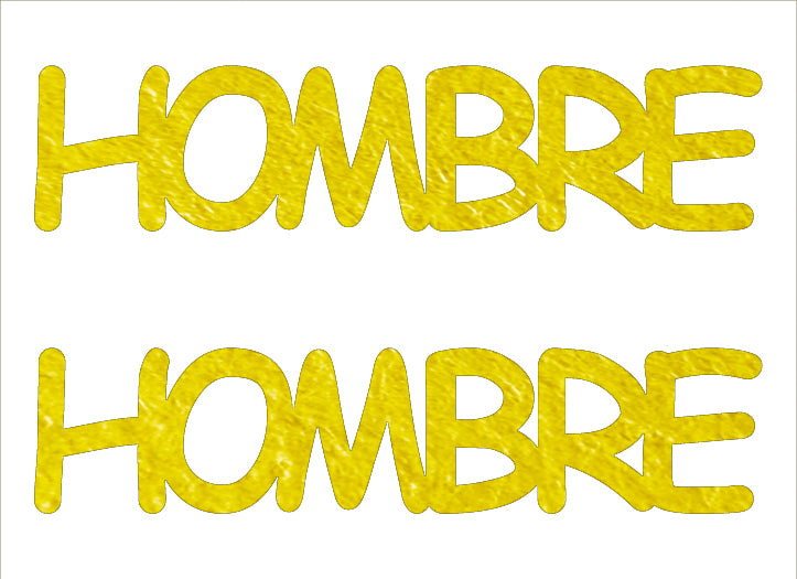 Custom-Buzz Word - HOMBRE Yellow Paper