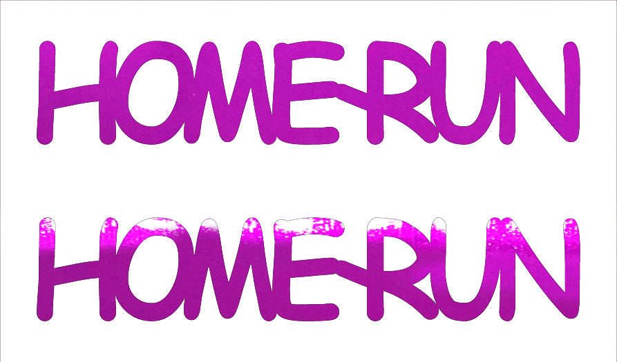 Custom-Buzz Word - HOME RUN Fuchsia