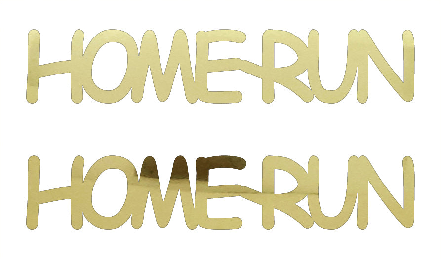 Custom-Buzz Word - HOME RUN Gold