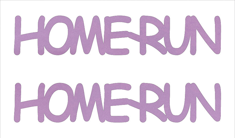 Custom-Buzz Word - HOME RUN Pink