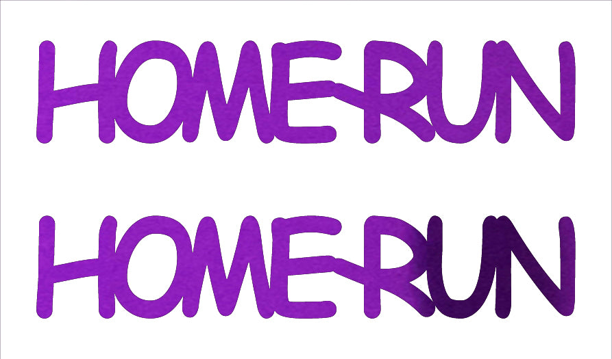 Custom-Buzz Word - HOME RUN Purple