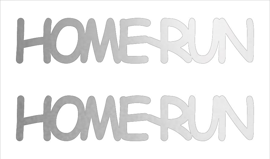 Custom-Buzz Word - HOME RUN Silver