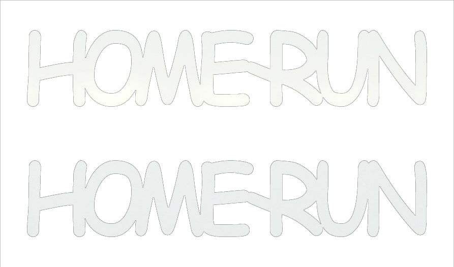 Custom-Buzz Word - HOME RUN White