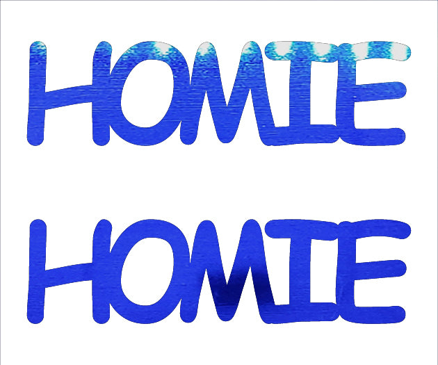 Custom-Buzz Word - HOMIE Blue Royal