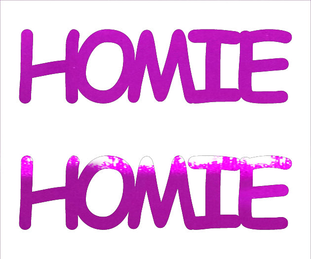 Custom-Buzz Word - HOMIE Fuchsia