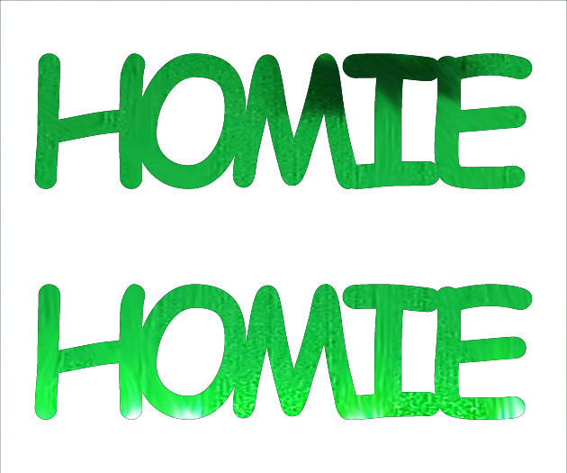 Custom-Buzz Word - HOMIE Green