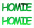 Custom-Buzz Word - HOMIE Green